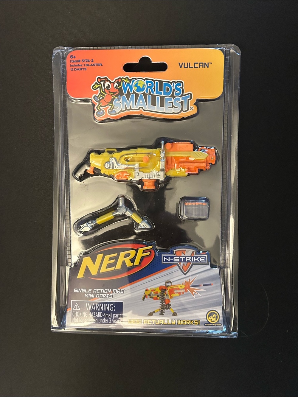 Nerf World's Smallest Vulcan Mini Blaster